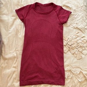 Lululemon Run Swiftly Red tshirt
